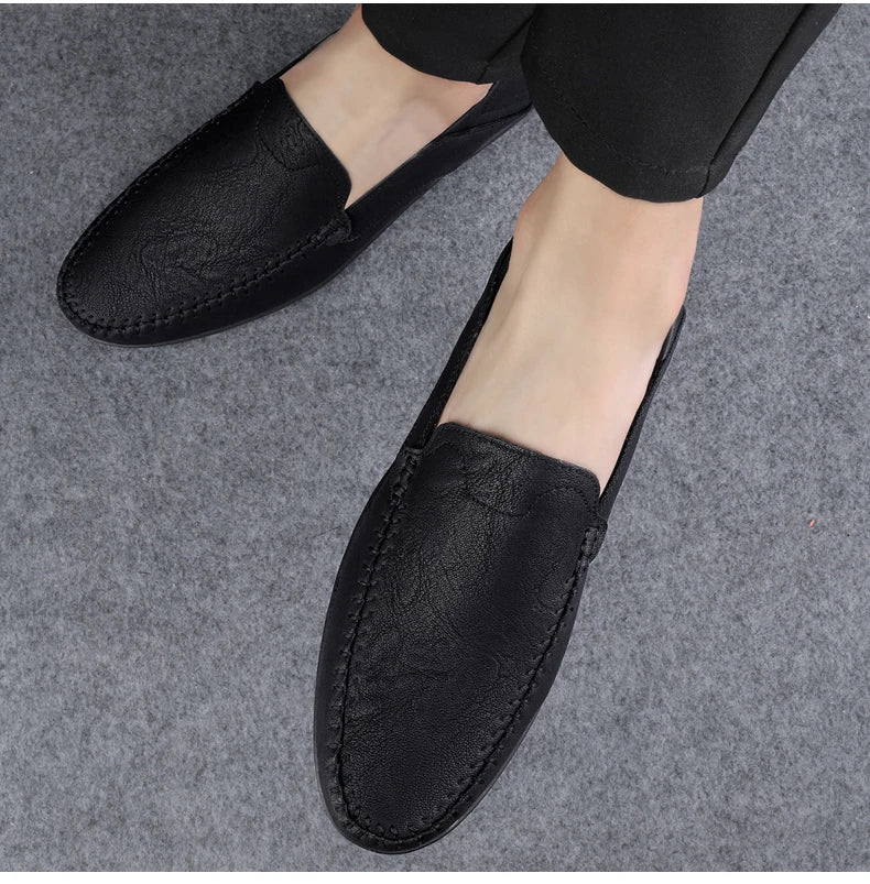 Herren handgemachte atmungsaktive Loafer