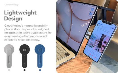 Foldable Magnetic Laptop Phone Holder