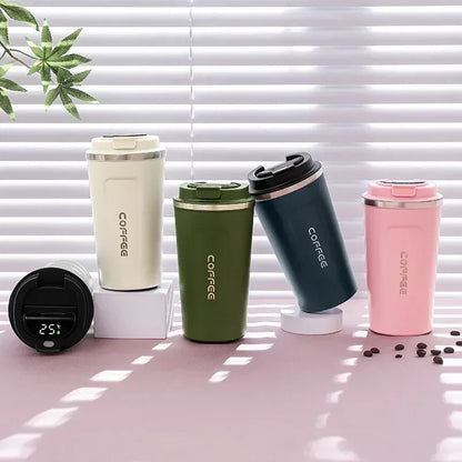 510ml Stainless Steel Thermos Coffee Mug with Temperature Display