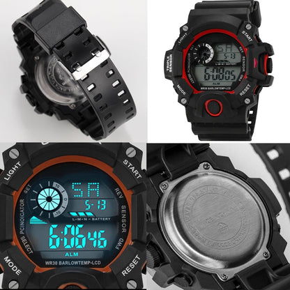 Montre de sport numérique LED pour hommes