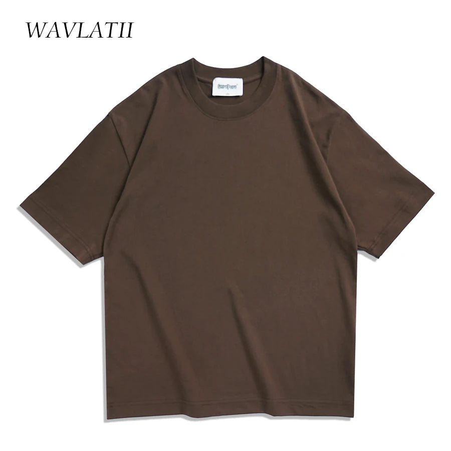 Unisex Oversized Brown Summer T-Shirt - Casual Korean Streetwear