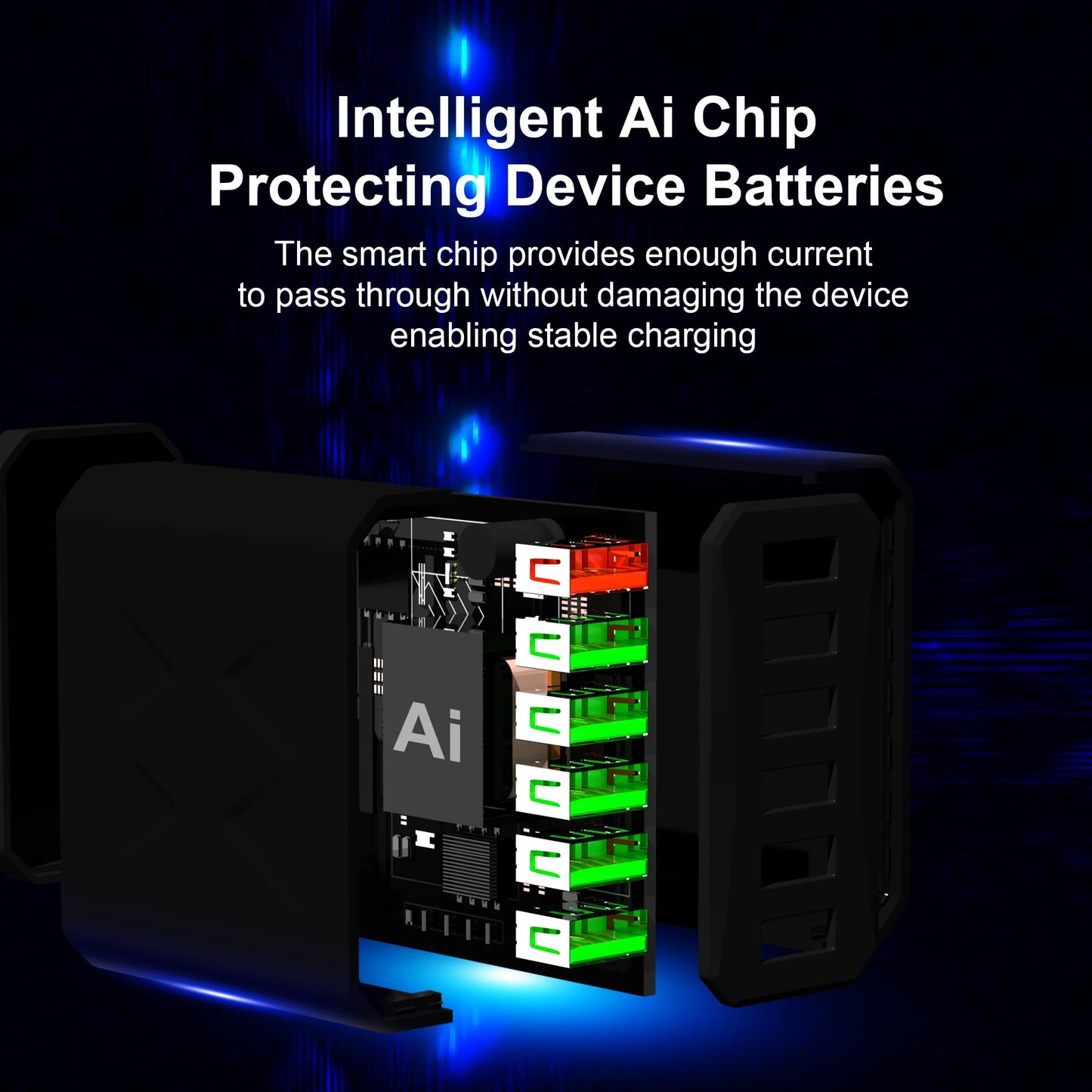 6-Port USB  Fast Charge for All Your Devices