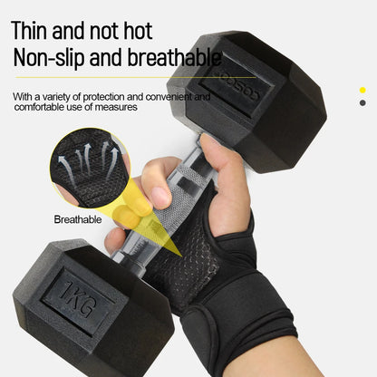 Unisex Half-Finger Training Gloves – Anti-Slip