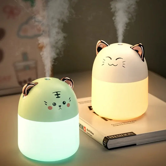 Mini humidificateur refroidisseur d'air chat souriant