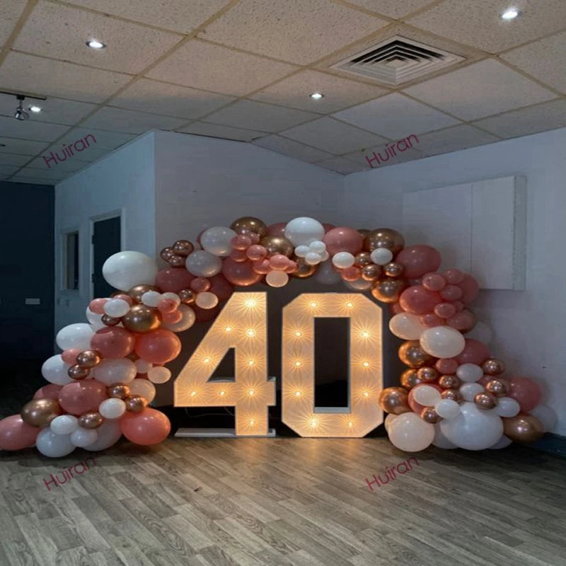 Numéro lumineux géant à LED de 91,5 cm pour anniversaire - 1er anniversaire