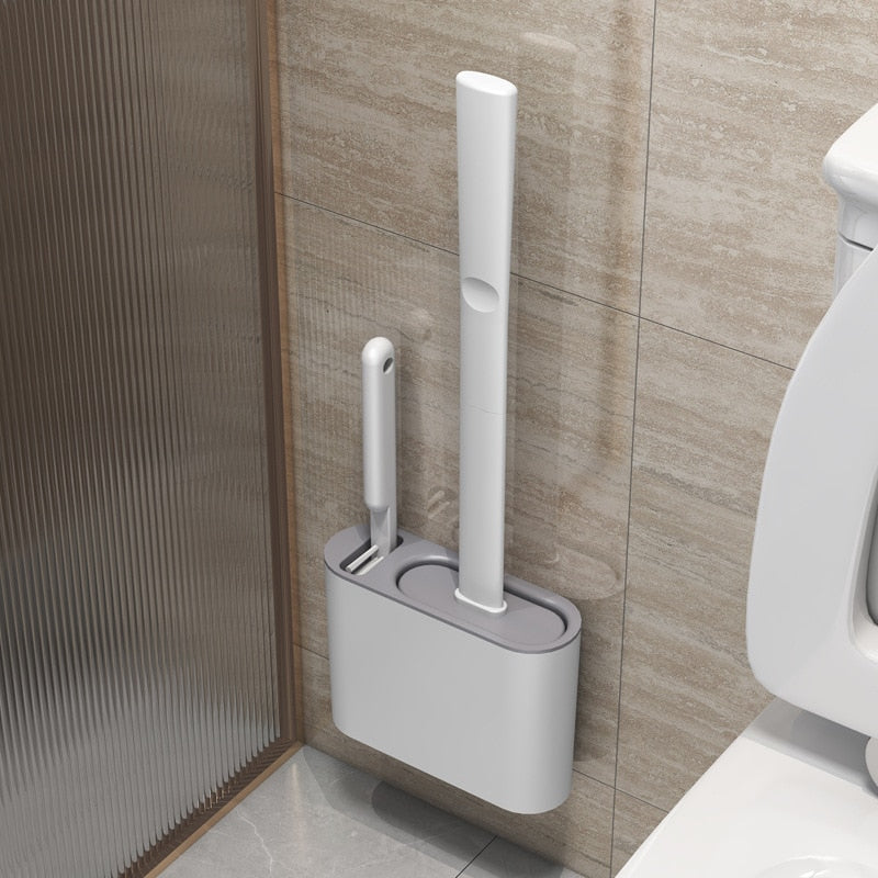 Wandmontierte Toilettenbürste aus Silikon