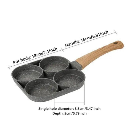 Nonstick 4-Hole Omelet Pan