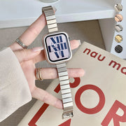 Slim Bracelet For Apple Watch Ultra 49mm 8/7 41mm 45mm 38mm 40mm 42 44mm Luxury Women Metal Wrist Strap For iWatch 4 5 SE 6 3 2