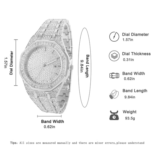 Montre Tourbillon Hip Hop de luxe