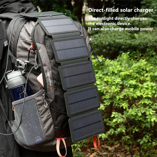 Panneau solaire pliable, chargement USB portable haute puissance