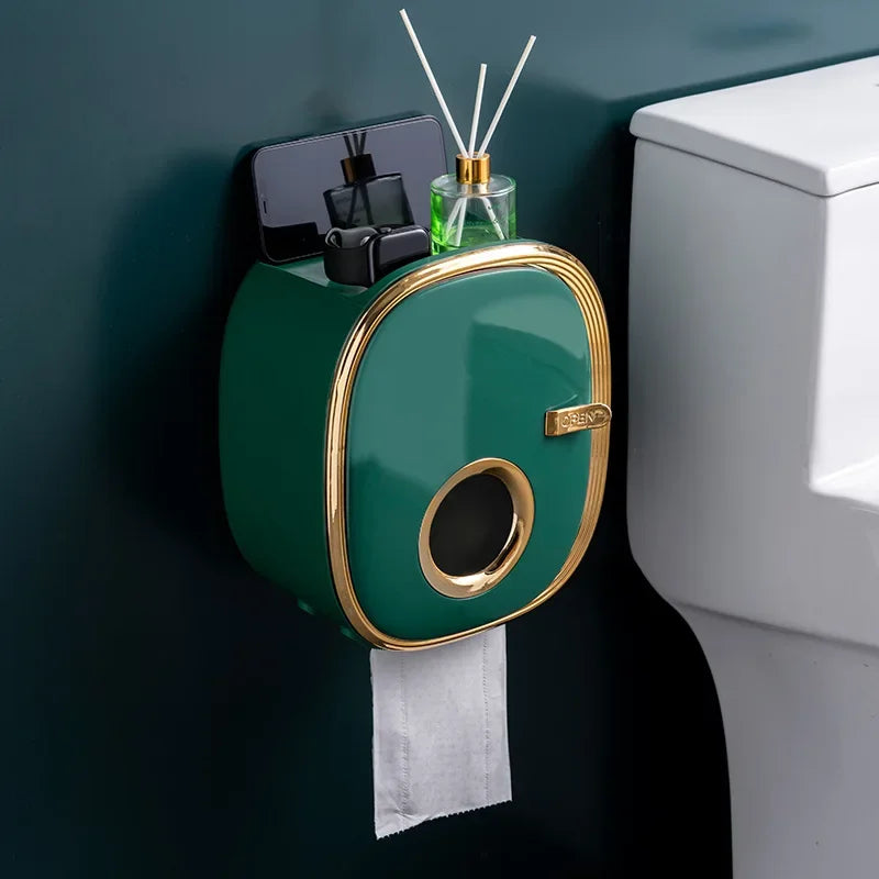 Luxury Toilet Tissue Holder - Bathroom Organizer