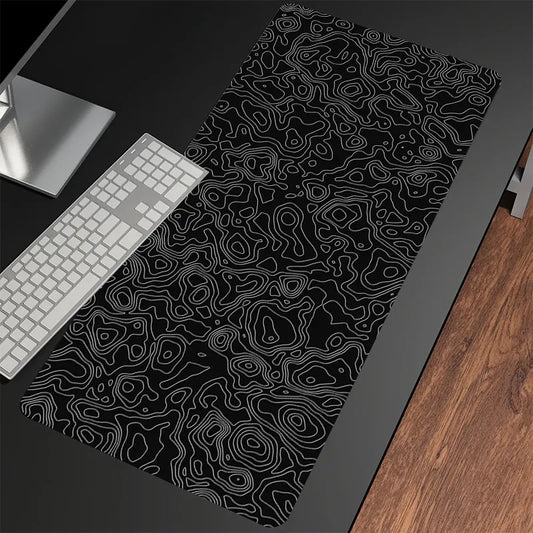 Gaming Mousepad Set - XXL Black & White Desk Mat