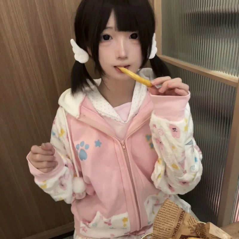 Colorful Baby Girl Hooded Sweatshirt