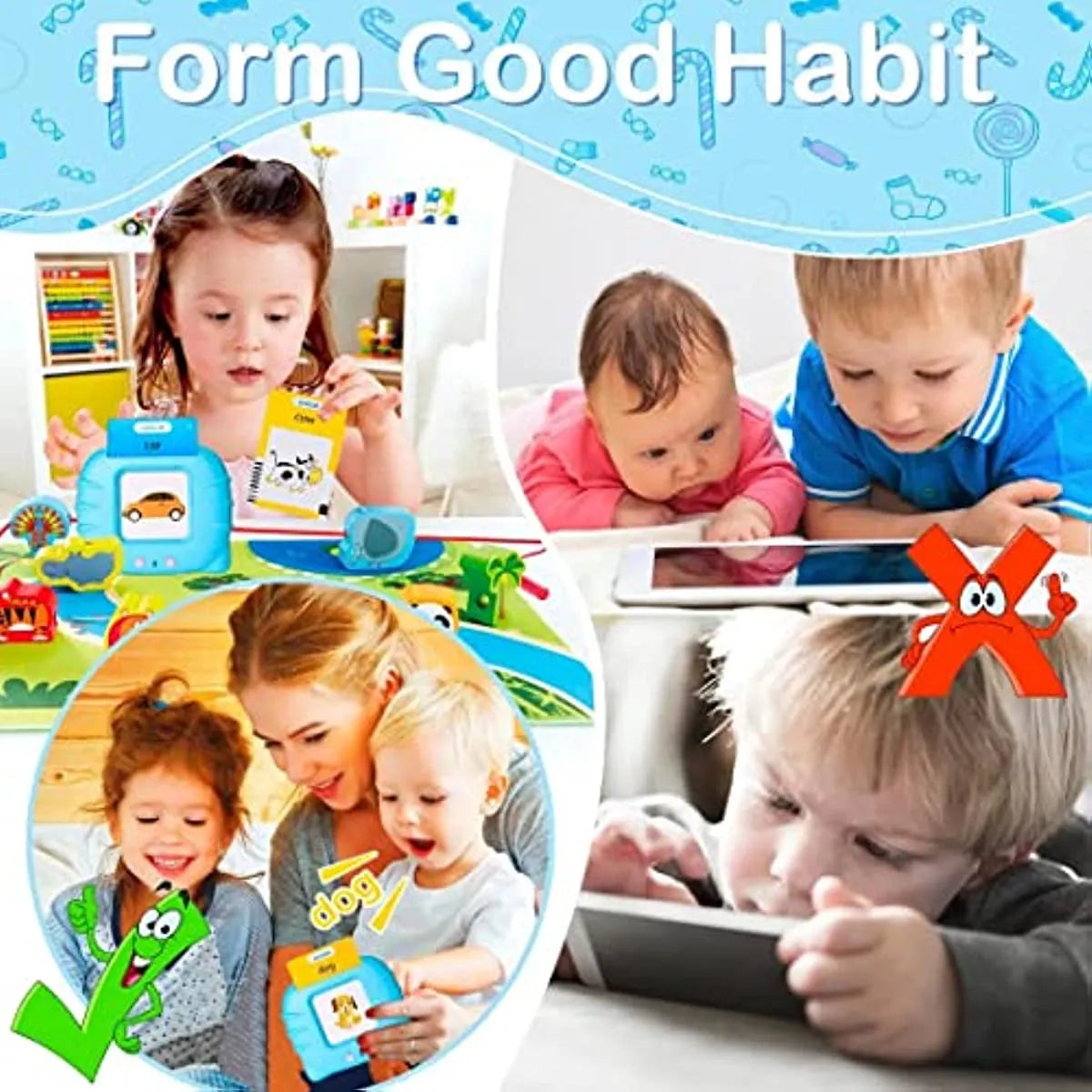 Talking Flash Cards Educational Toys  Baby