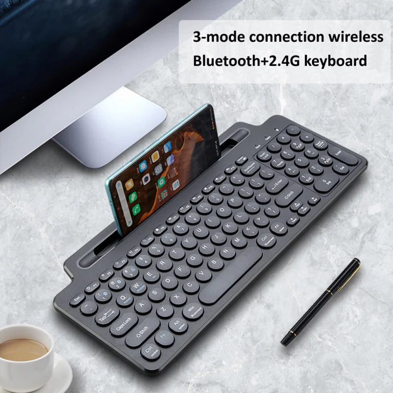 Clavier Bluetooth sans fil avec souris et pavé numérique