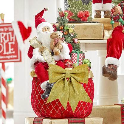 Décoration d'arbre de Noël étoiles à paillettes dorées/argentées