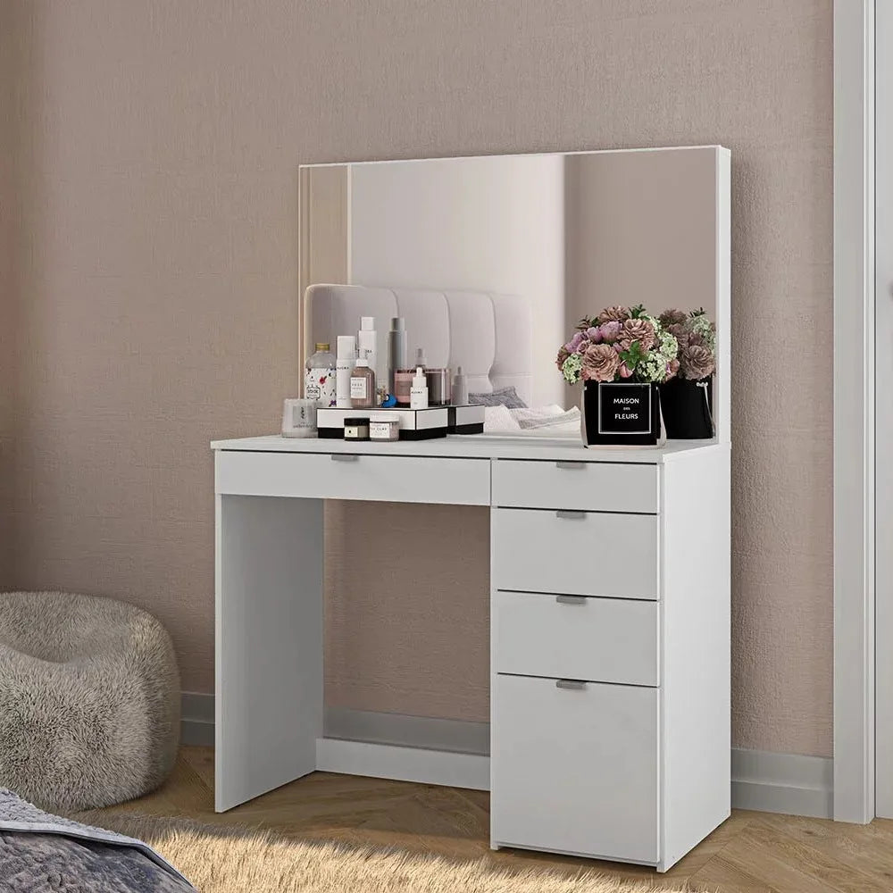 White Modern Vanity Desk