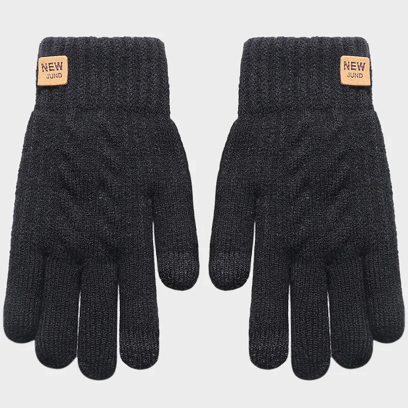 Knitted Thermal Winter Gloves -Touchscreen Full-Finger