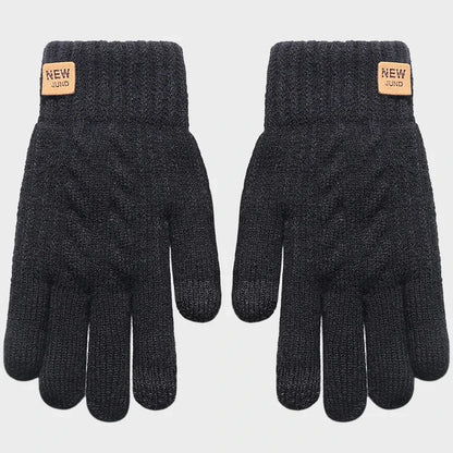 Knitted Thermal Winter Gloves -Touchscreen Full-Finger