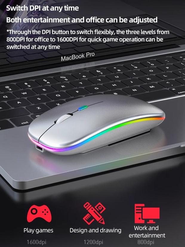 Silent Rechargeable Bluetooth Mouse