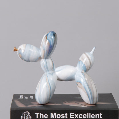 Sculpture moderne de chien en ballon – Décor d’art de bureau