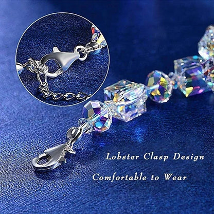 Women's Cube Crystal Beads Bracelet