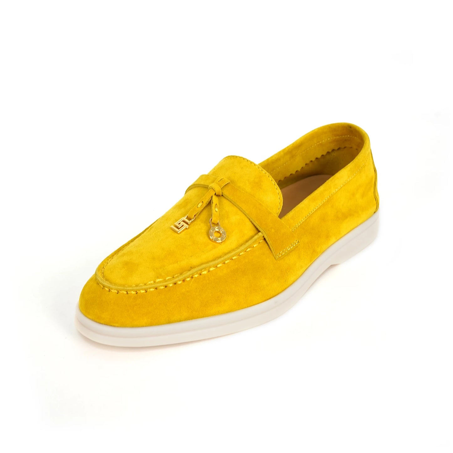 Women Loafers Sheepskin Suede Summer Walk Shoes Women Spring Autumn Fashion Casual Metal Decor Flat Shoes Slip On Cozy Flats