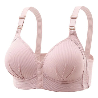 Women's Breathable Thin Cup Front Buckle Bra