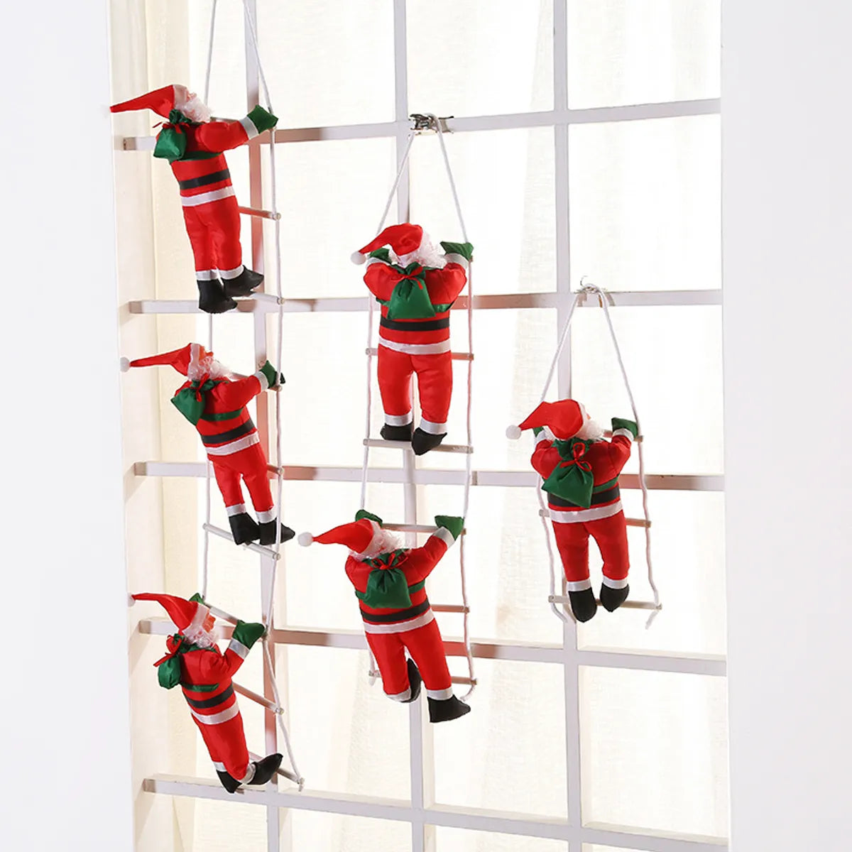 Weihnachtsmann-Kletterpuppe, festliches hängendes Weihnachtsornament-Spielzeug