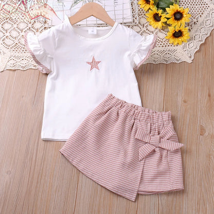 Summer Baby Girls Cute Print Clothing Sets