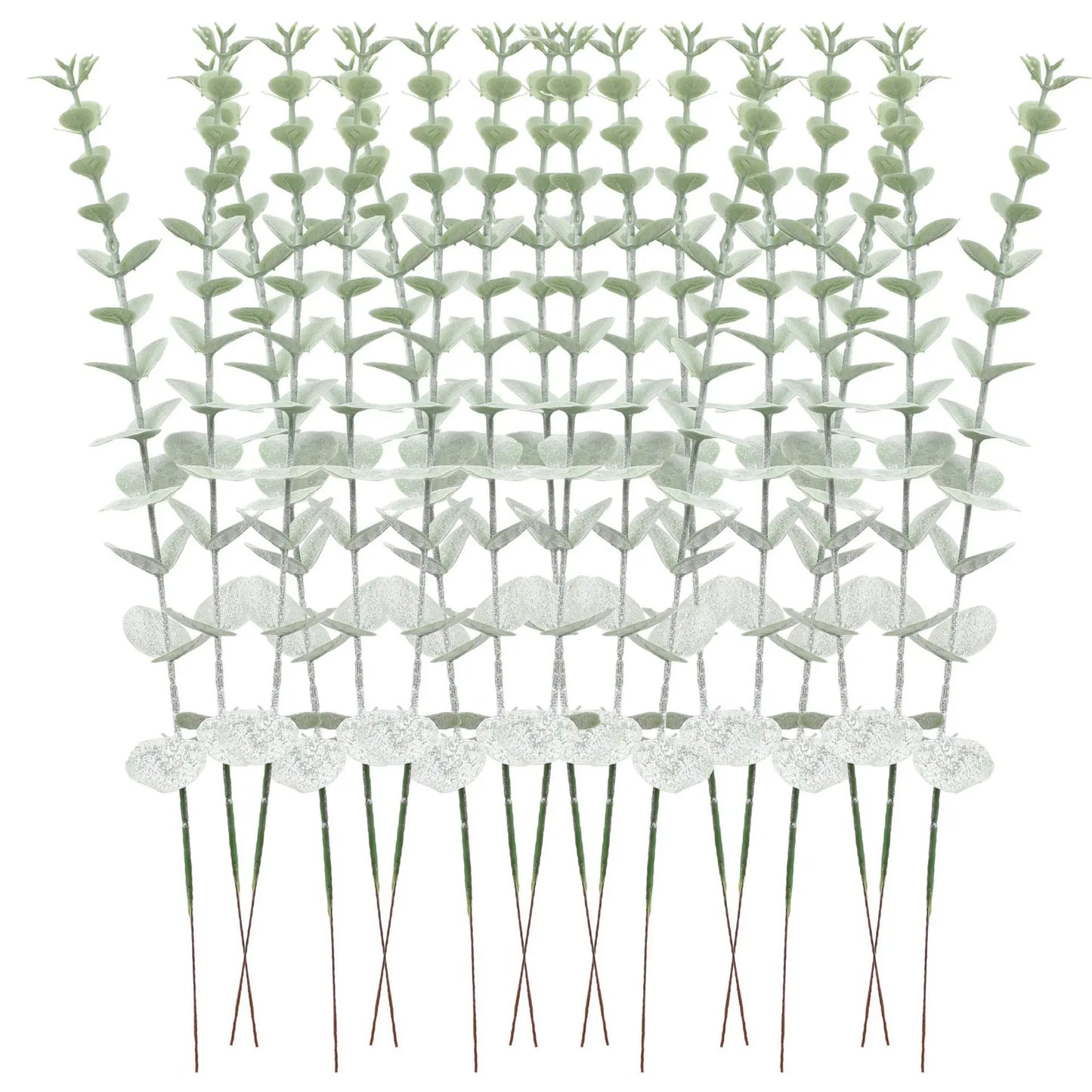 10/20 Stück künstliche Eukalyptusblätter für selbstgemachte Kränze und Heimdekoration.