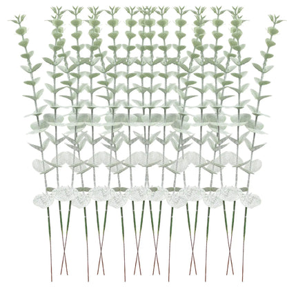 10/20 Stück künstliche Eukalyptusblätter für selbstgemachte Kränze und Heimdekoration.