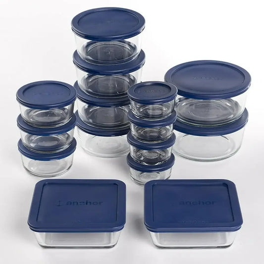 Ensemble de rangement en verre pour organisateur de cuisine, 30 pièces