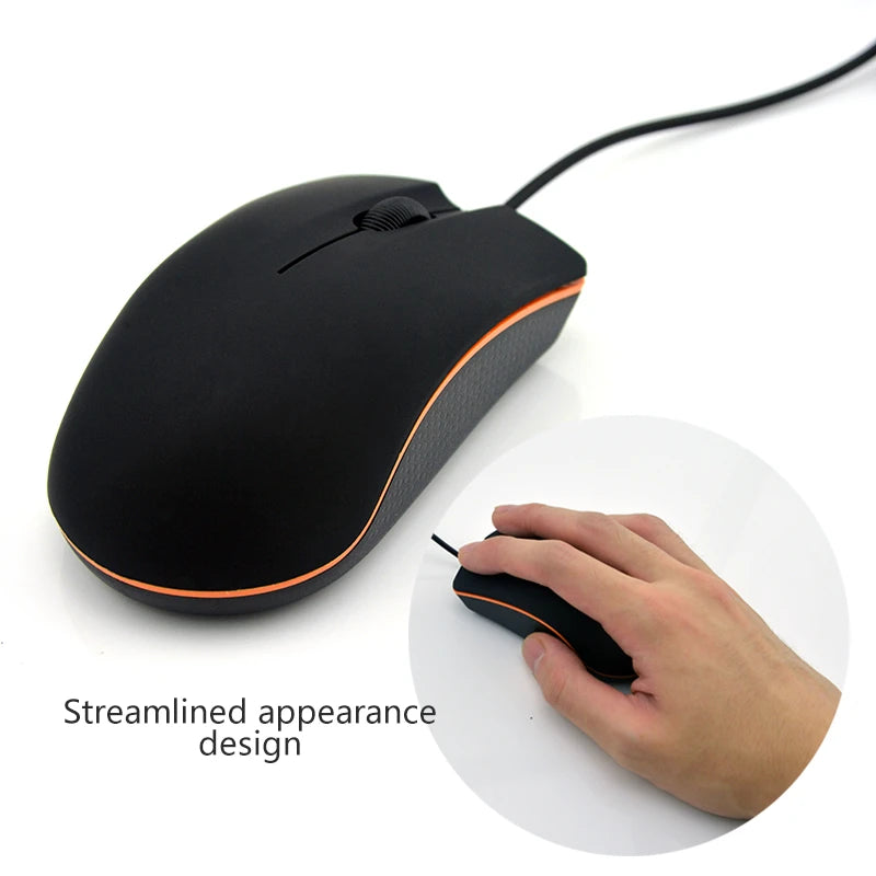 Mini USB 3D Wired Optical Mouse