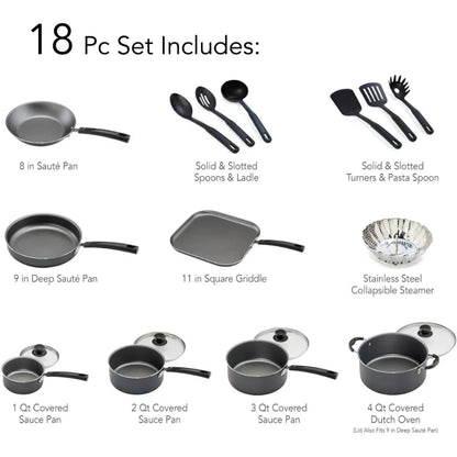 Black Diamond 12-Piece Cookware Set