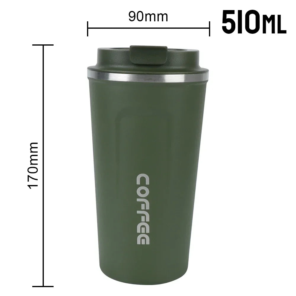 Tasse à café thermos en acier inoxydable de 510 ml avec affichage de la température