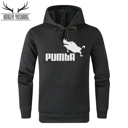 Herbst/Winter Pumba Print Herren Sportwear Hoodie