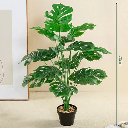 Large Artificial Monstera Palm Tree