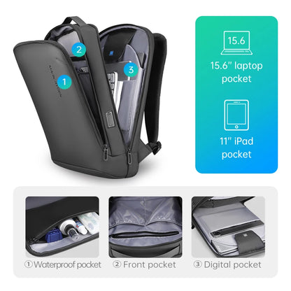 Minimalist Hard Shell Laptop Backpack for Men