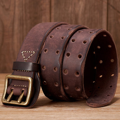 Vintage Men's Wide Leather Belt