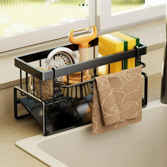 Stainless Steel Sink Drain Rack Organizer