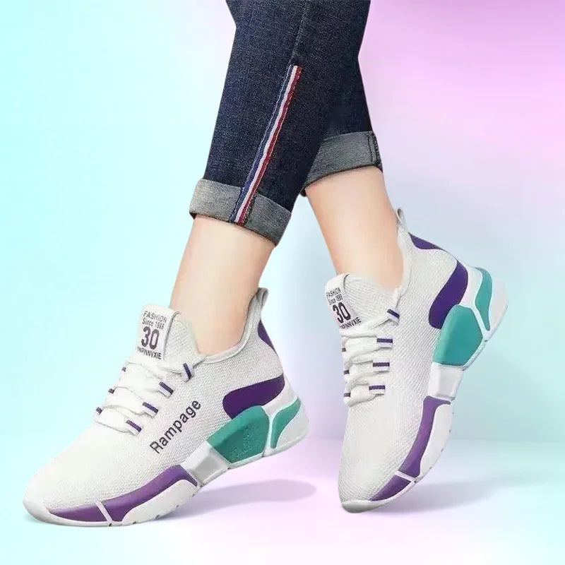 Chaussures à lacets légères et confortables pour femmes - Printemps et automne