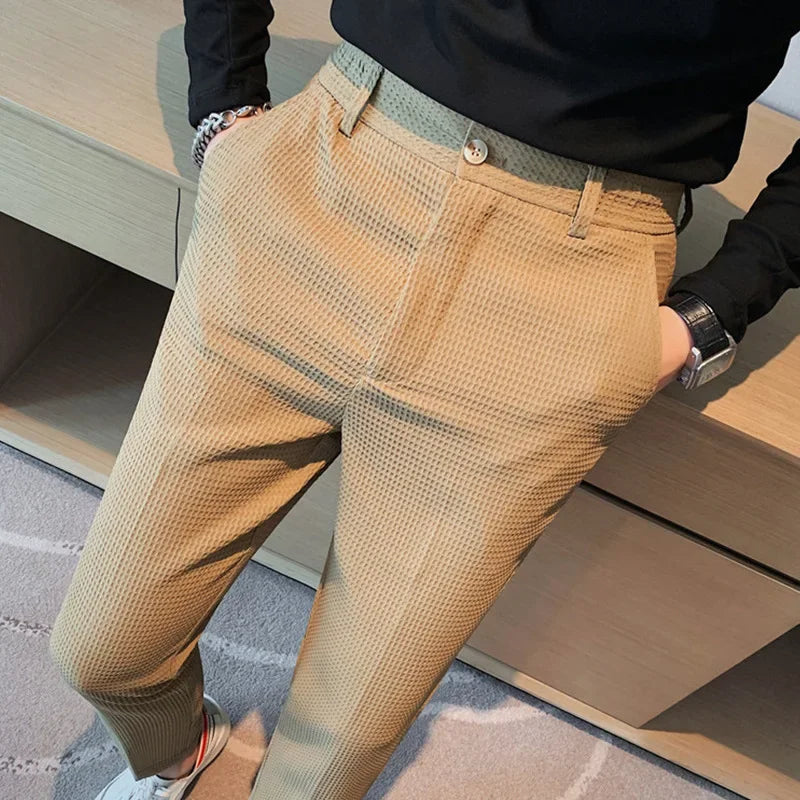 Men's Waffle Dress Pants