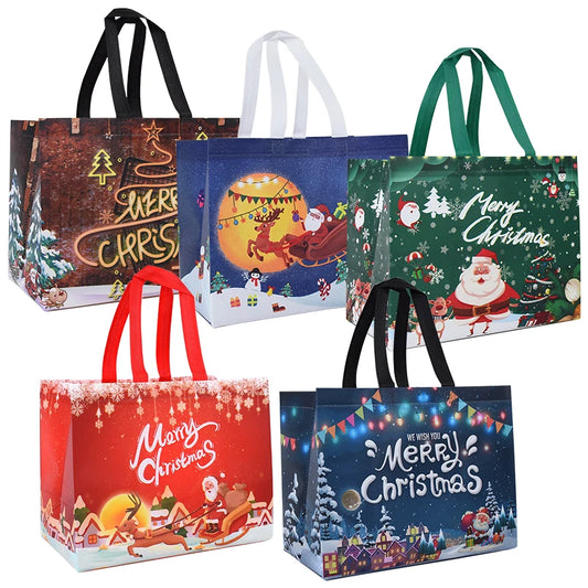 Kraft Christmas Gift Bags for Festive Packaging