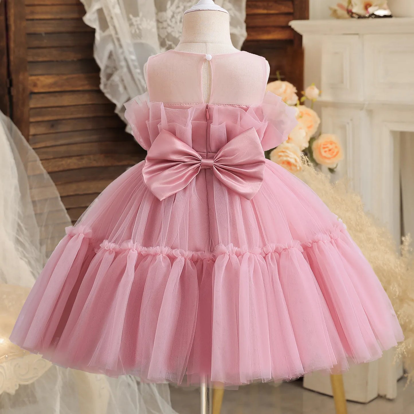 Prinzessin Blumen Tutu Kleid für Mädchen