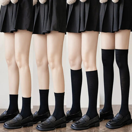 Women's Knee-High Lolita Socks - Cute & Breathable