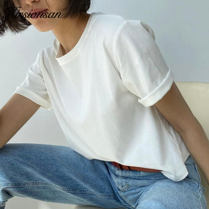 Khaki Oversized Cotton Tee for Women