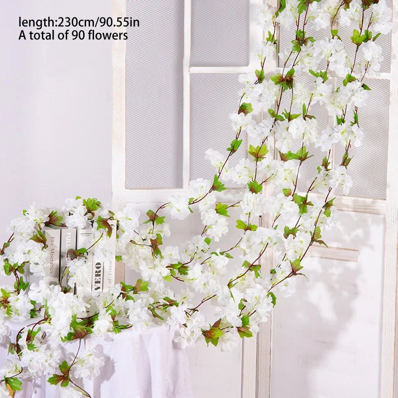 Silk Cherry Blossom Sakura Garland Home & Party Decoration
