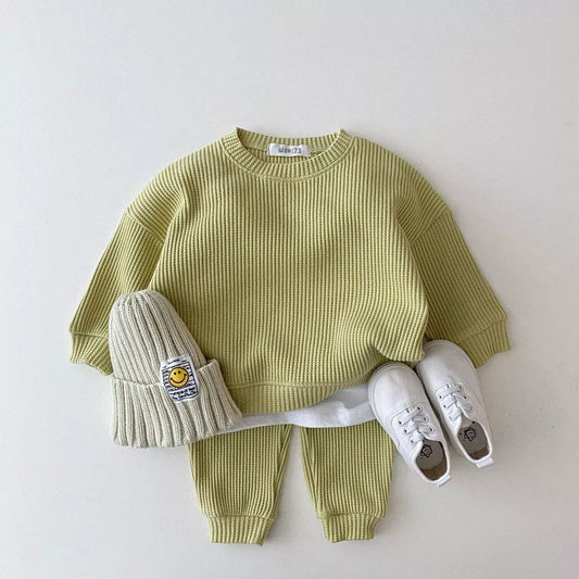 Costume de vêtements en matière gaufrée pour bébé, pour garçons et filles