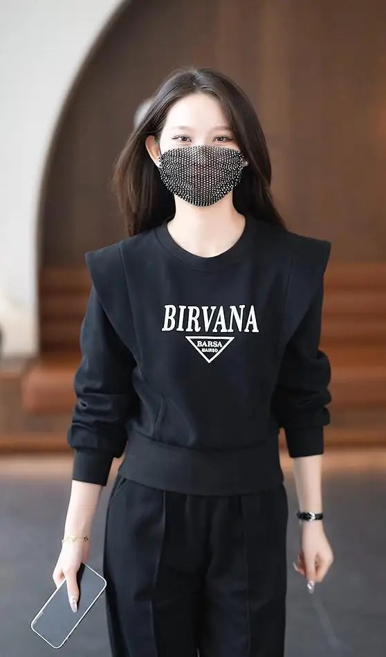Korean Fashion 2-Piece Women's Sweatsuit
